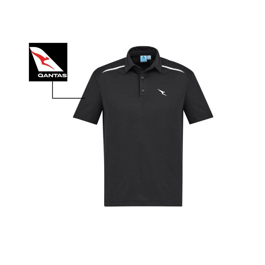 P901MS Mens Sonar Polo - Black White