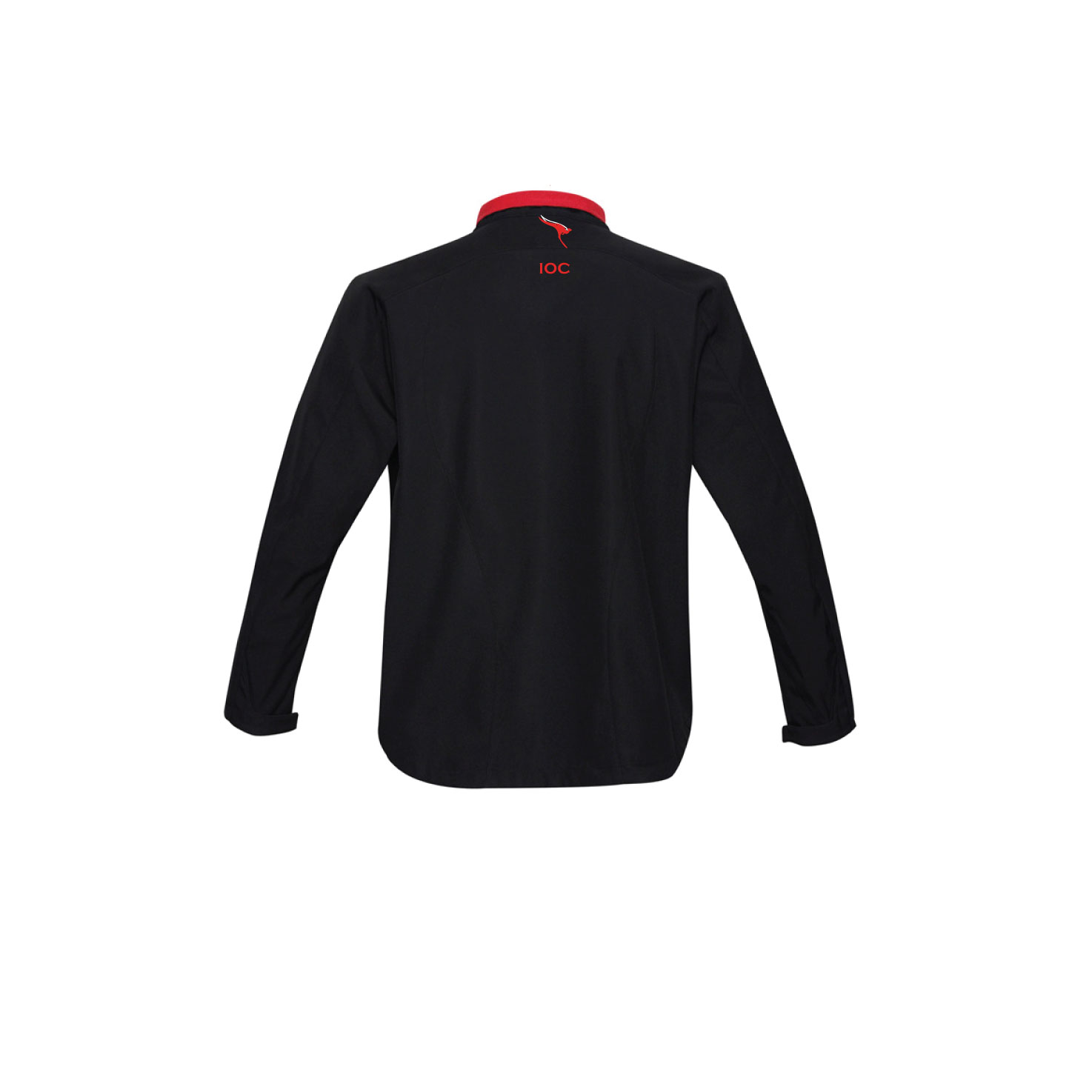 J307M Mens Geneva Jacket Black Red back