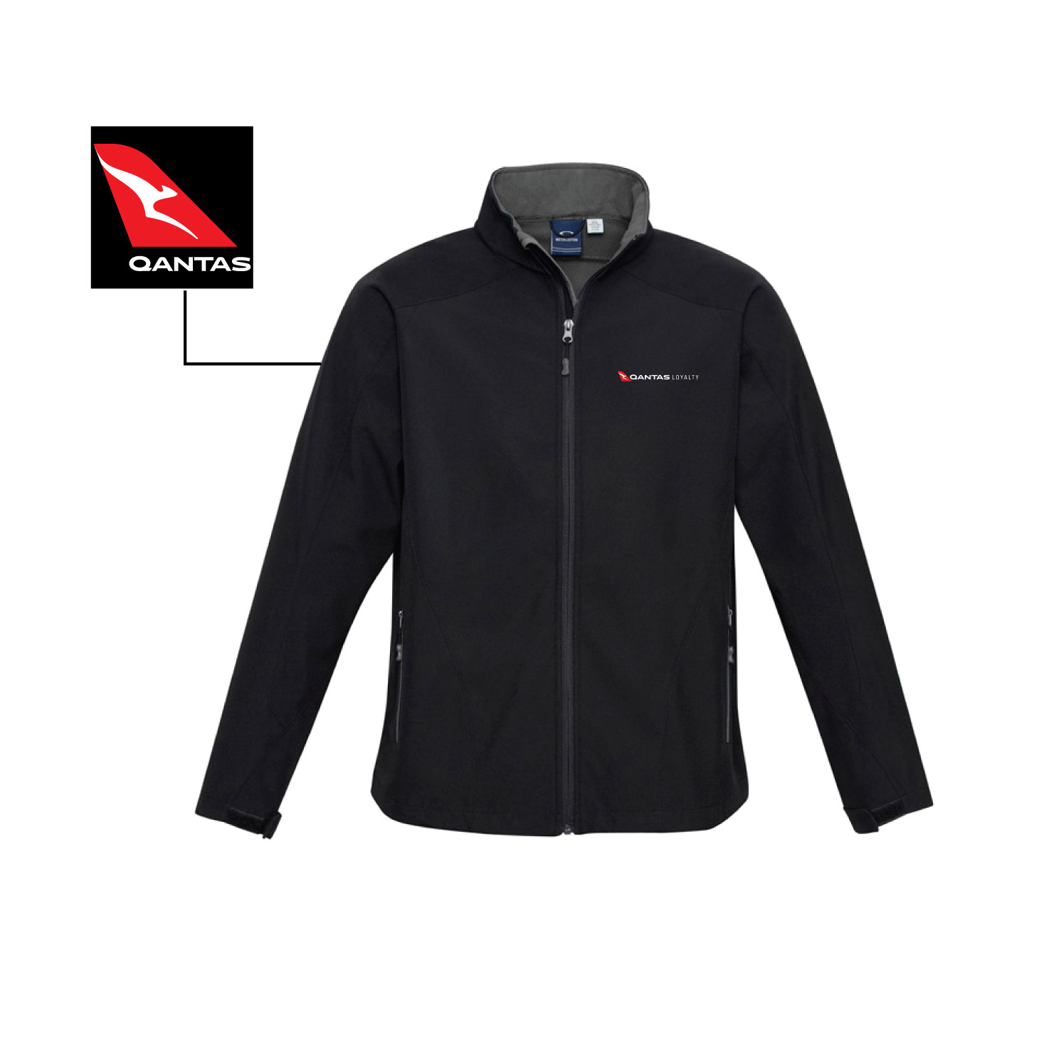 J307L Ladies Geneva Jacket - Black Graphite L