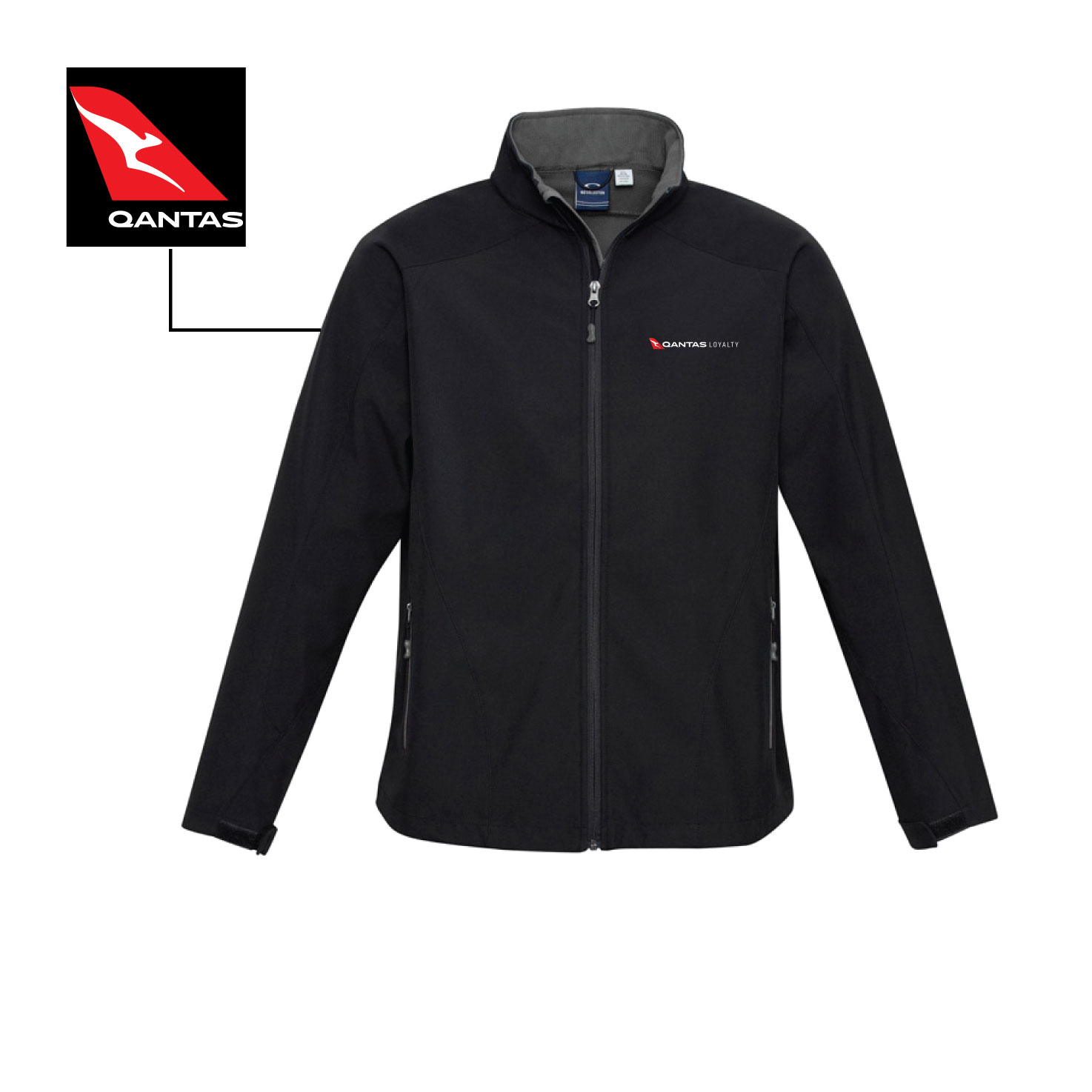 J307M Mens Geneva Jacket - Black Graphite L