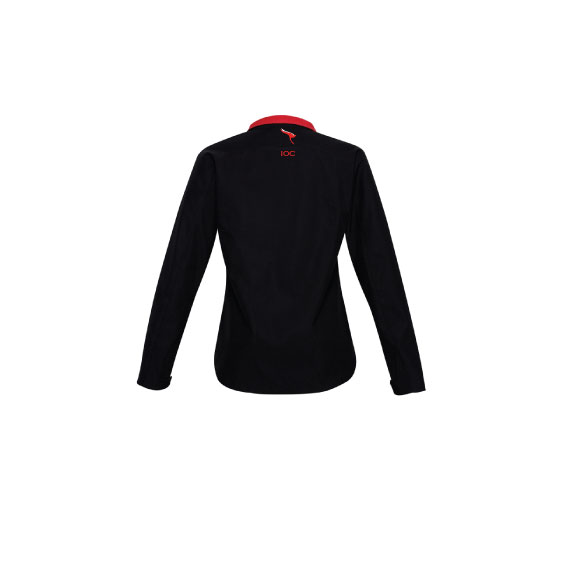 J307L Ladies Geneva Jacket Black Red back