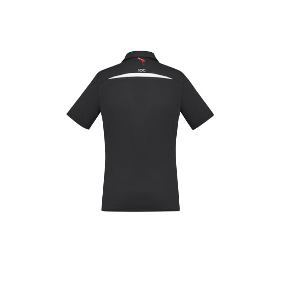 P901LS Ladies Sonar Polo Black White back