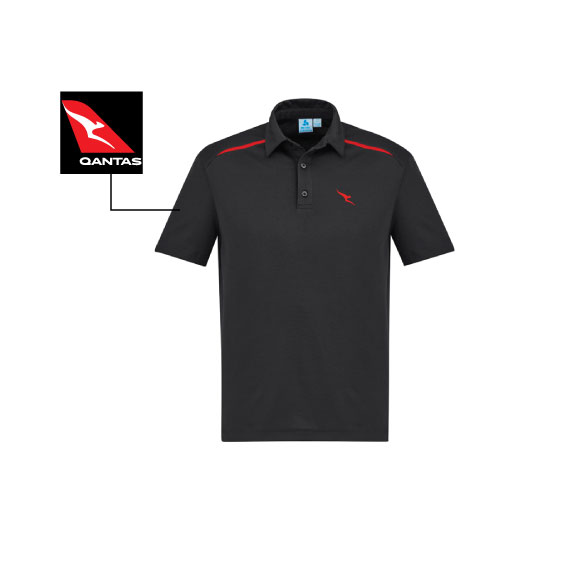 P901MS IOC Mens Sonar Polo - Black Red