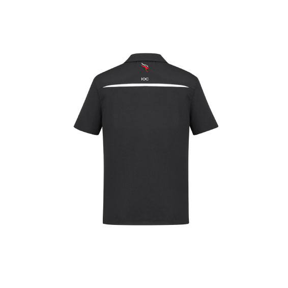 P901MS Mens Sonar Polo Black White back