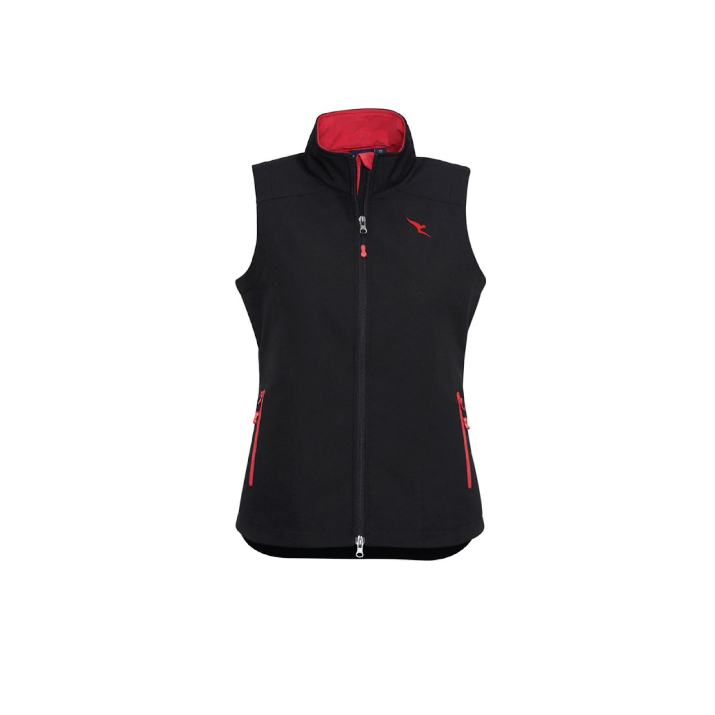 IOC J404L Ladies Geneva Vest - Black Red